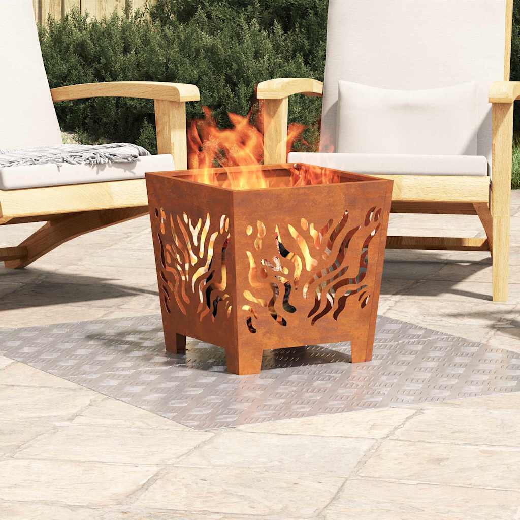 Vidaxx gradino rettangolare 4 pezzi argento 60 x 50 cm alluminio