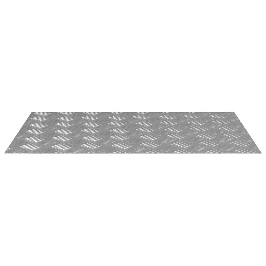 Vidaxx peldaño de escalera rectangular 2 piezas plata 70 x 50 cm aluminio