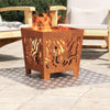 Vidaxx gradino rettangolare 2 pezzi argento 80 x 50 cm alluminio