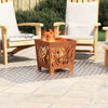 VidaXL gradino rettangolare 4 pezzi argento 80 x 50 cm in alluminio