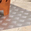 Vidaxx peldaño de escalera rectangular 2 piezas plata 80 x 50 cm aluminio