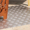 VidaXL gradino rettangolare 4 pezzi argento 80 x 50 cm in alluminio