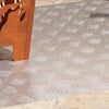 VidaXL peldaño de escalera rectangular 4 piezas plata 90 x 50 cm aluminio