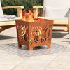 Vidaxx gradino rettangolare 2 pezzi argento 90 x 50 cm alluminio