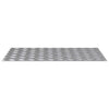 VidaXL peldaño de escalera rectangular 4 piezas plata 90 x 50 cm aluminio