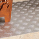VidaXL gradino rettangolare 4 pezzi argento 100 x 50 cm in alluminio