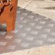 Vidaxx peldaño de escalera rectangular 2 piezas plata 100 x 50 cm aluminio