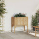 Vidaxx cama elevada marrón 70 x 35 x 70 cm bambú