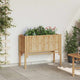 Vidaxx cama elevada marrón 90 x 35 x 70 cm bambú