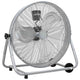 Vidaxl trommelventilator met wiel zilver 73 x 42 x 70 cm aluminium