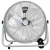 Vidaxl trommelventilator met wiel zilver 73 x 42 x 70 cm aluminium