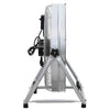 Vidaxl trommelventilator met wiel zilver 73 x 42 x 70 cm aluminium