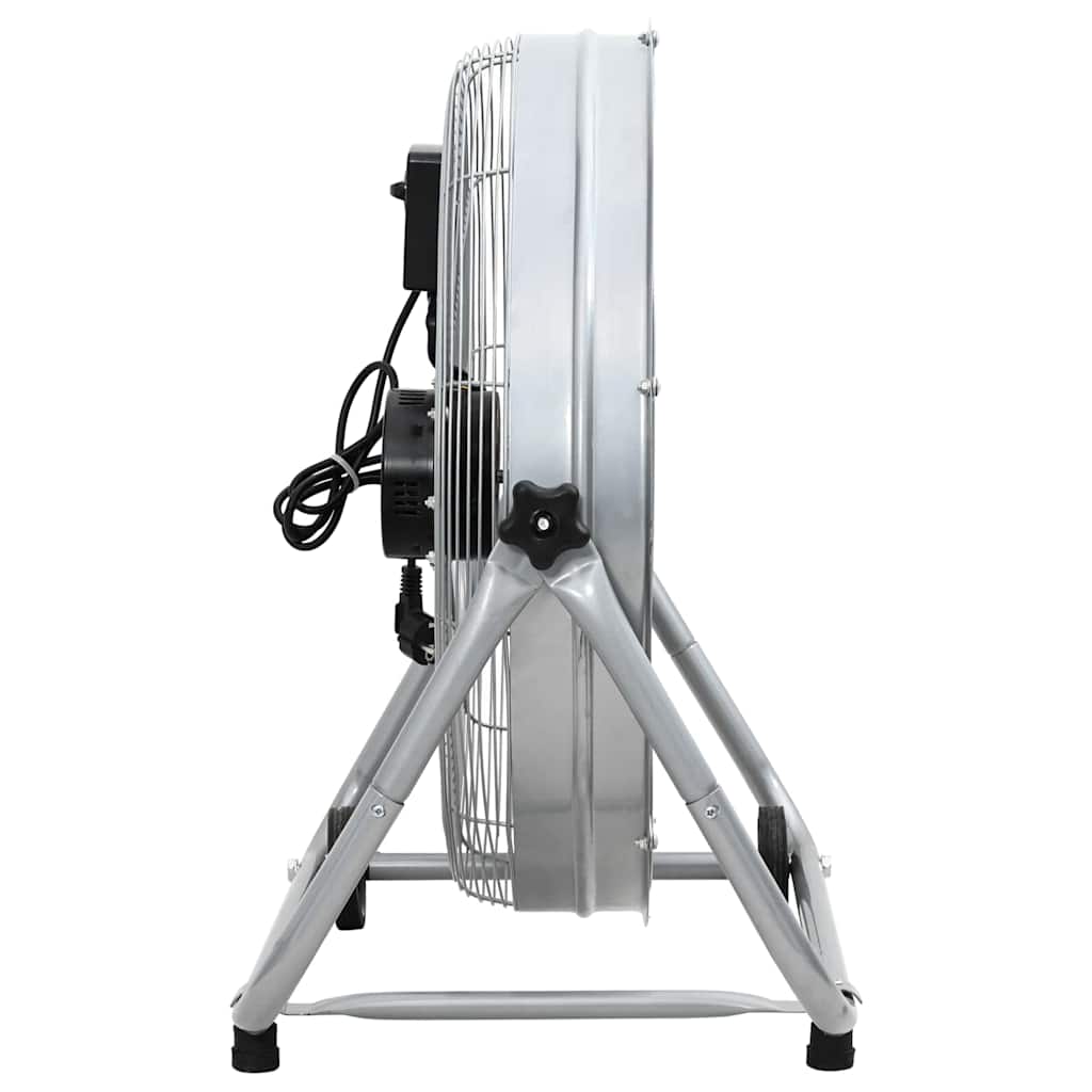 Vidaxl trommelventilator met wiel zilver 73 x 42 x 70 cm aluminium