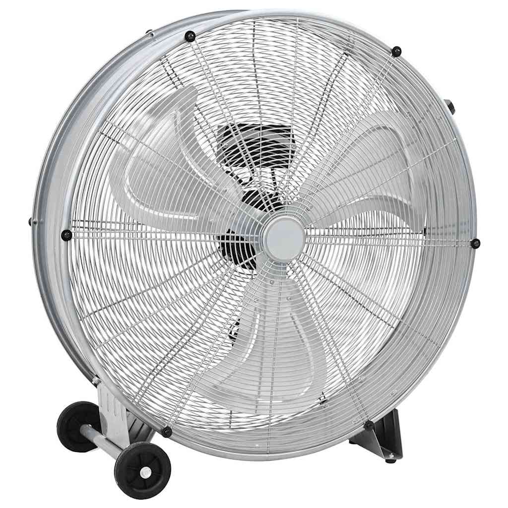 Vidaxx ventilador de tambor con rueda plateado 79 x 37 x 82 cm aluminio