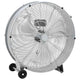 Vidaxx ventilador de tambor con rueda plateado 79 x 37 x 82 cm aluminio
