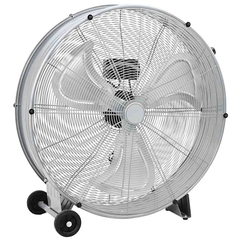 Vidaxx ventilador de tambor con rueda plateado 79 x 37 x 82 cm aluminio