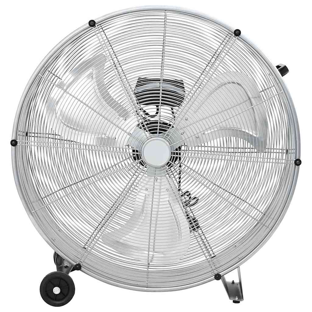 Vidaxx ventilador de tambor con rueda plateado 79 x 37 x 82 cm aluminio