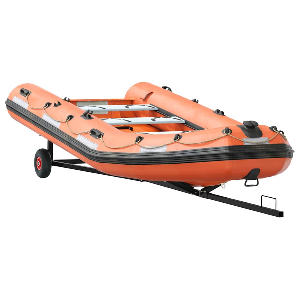 Remolque para barco vidaxl plata 302 x 107 x 42 cm acero
