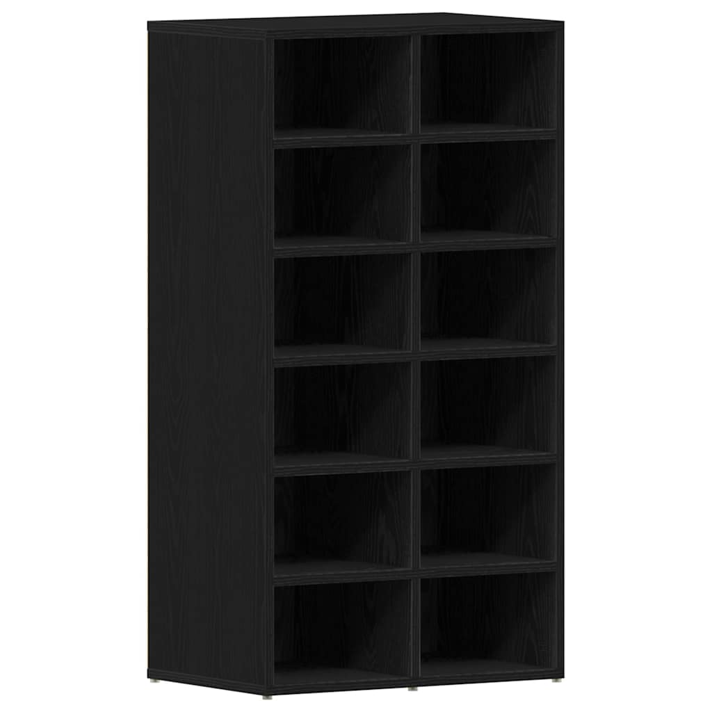 Vidaxx zapatero 54x34x100,5 cm aglomerado roble negro