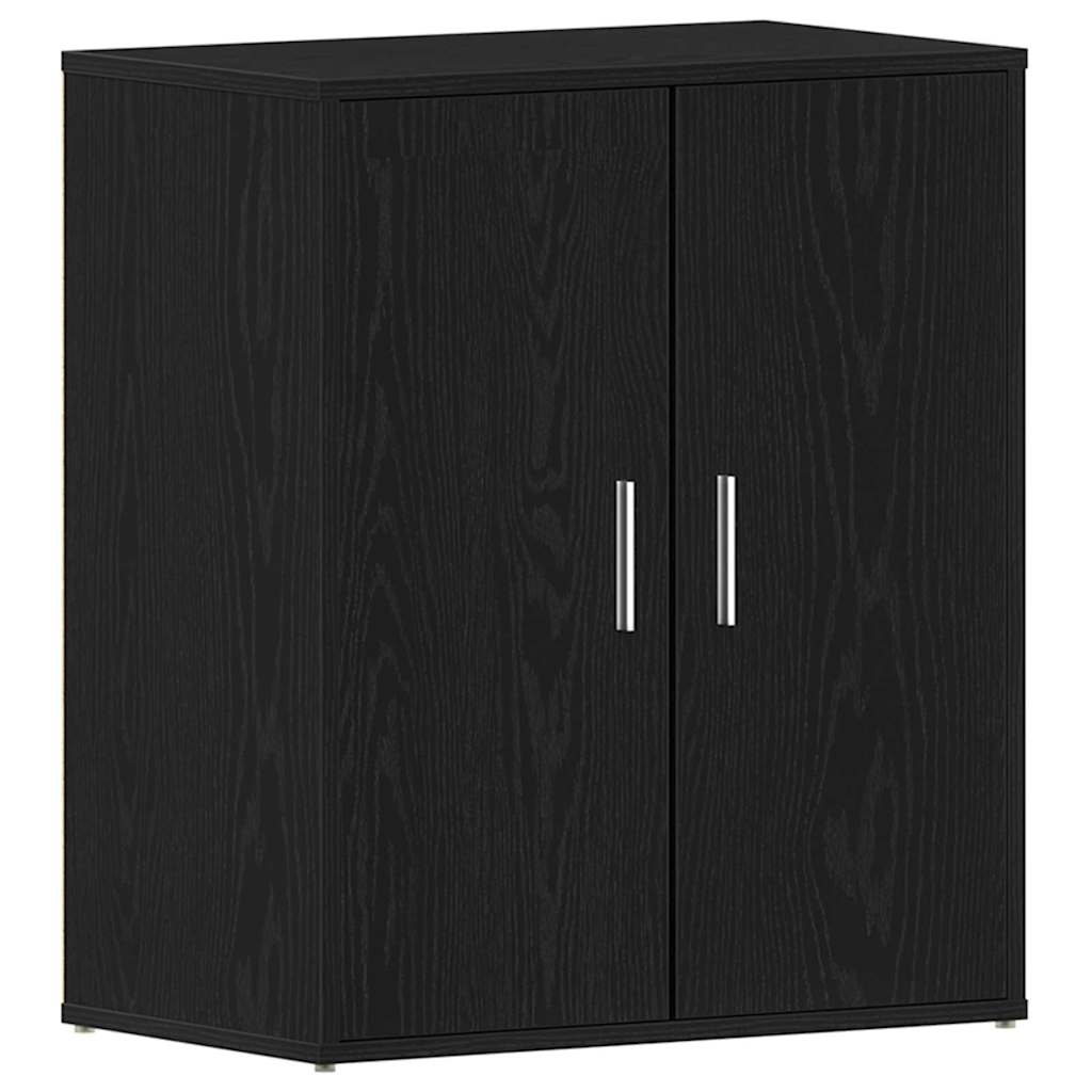 Scarpiera Vidaxx con ripiano rovere nero 60 x 35 x 70 cm in MDF