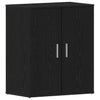Vidaxl schoenenkast met plank zwart eiken 60 x 35 x 70 cm bewerkt hout