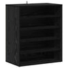 Vidaxl schoenenkast met plank zwart eiken 60 x 35 x 70 cm bewerkt hout