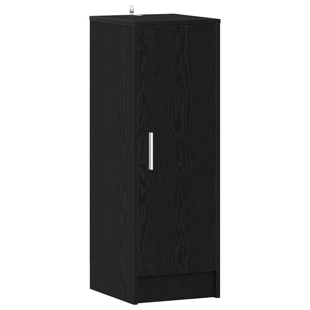 Vidaxl schoenenkast met plank zwart eiken 32 x 35 x 92 cm bewerkt hout