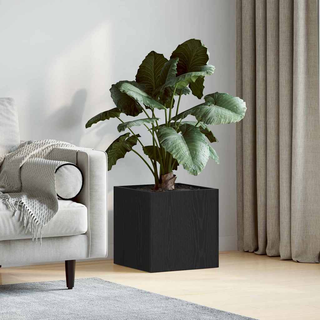 Vidaxx macetero caja roble negro 40 x 38,5 x 40 cm madera acabada