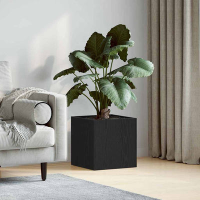 Vidaxx macetero caja roble negro 40 x 38,5 x 40 cm madera acabada