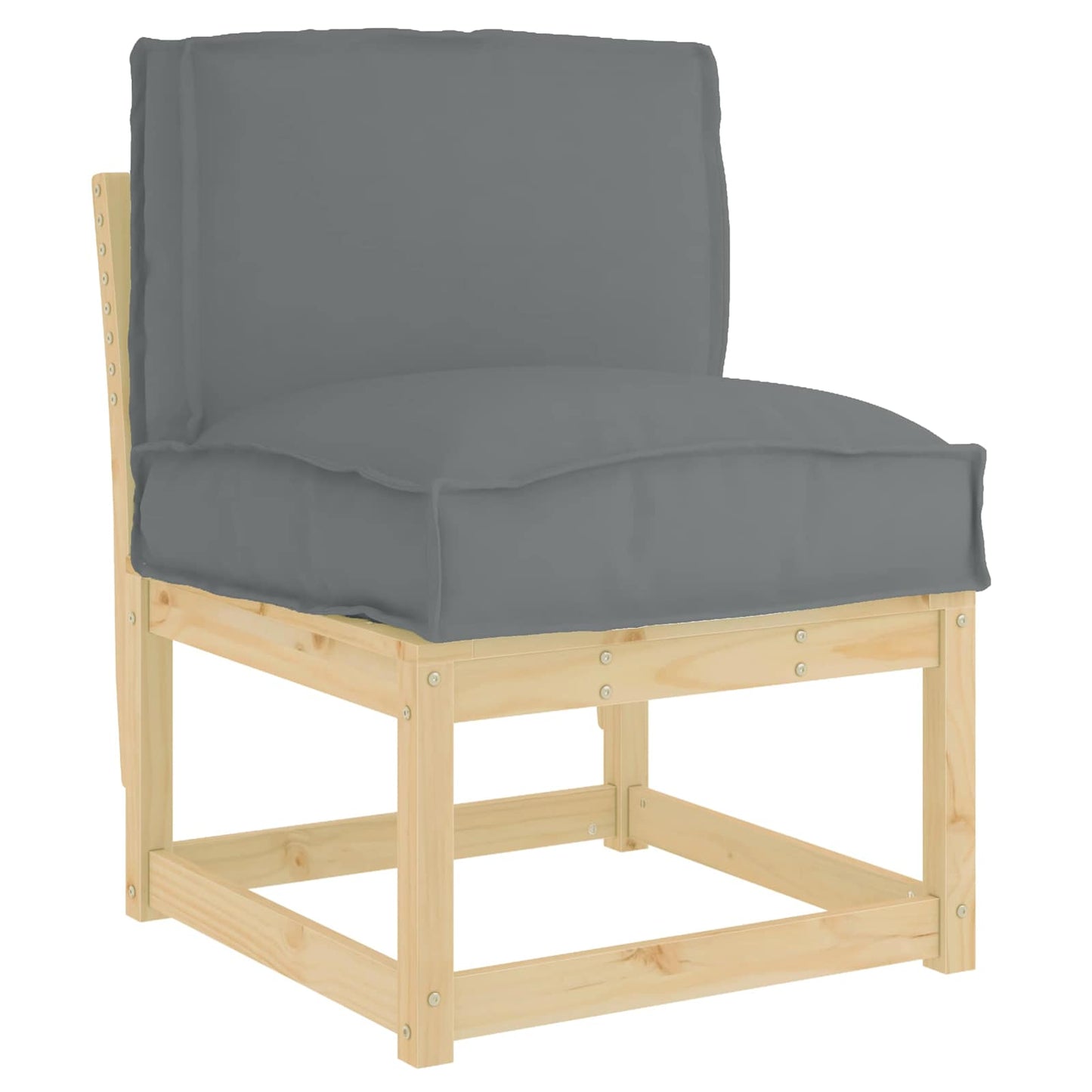 Cuscino Vidaxl antracite 50 x 40 x 12 cm tessuto oxford