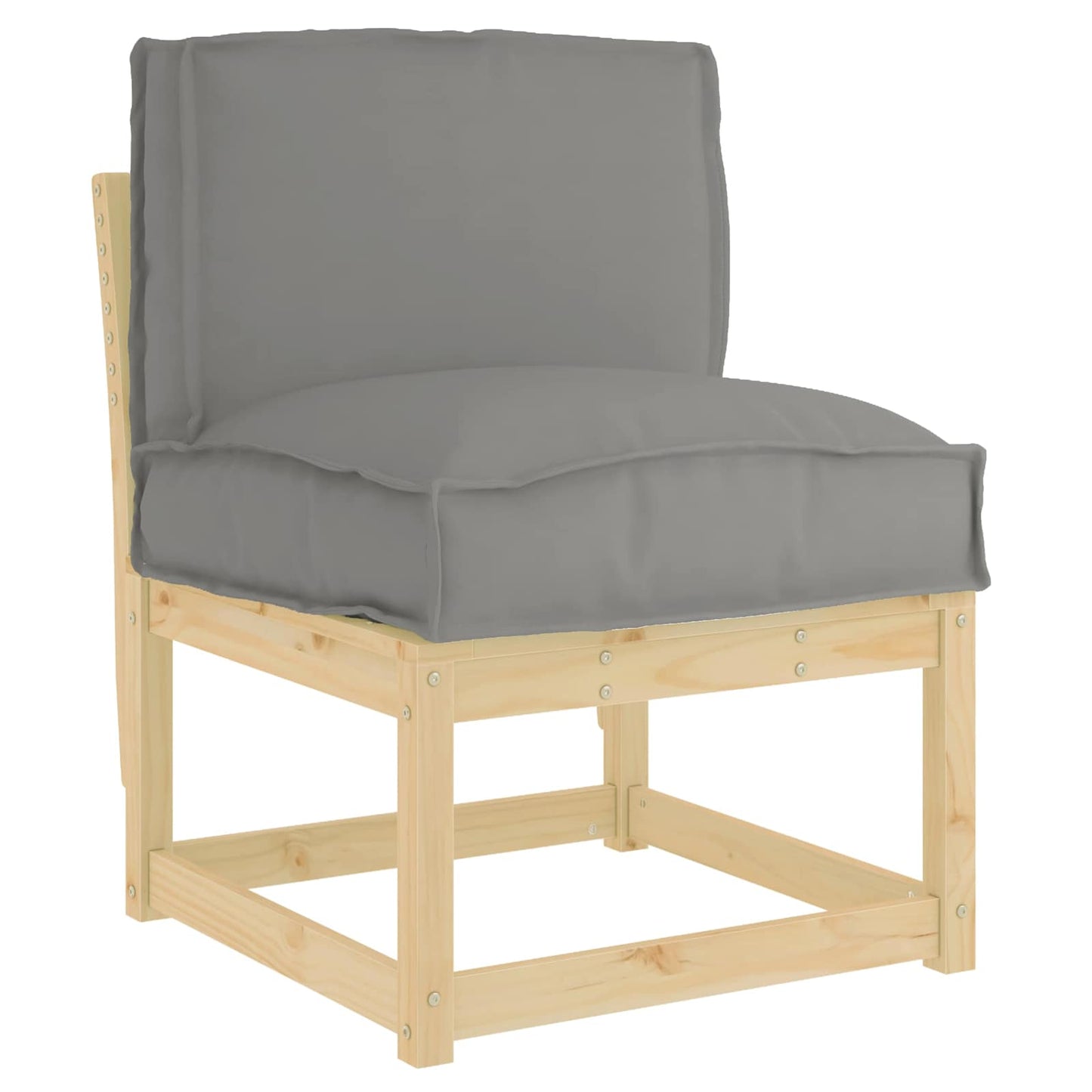 Cuscino Vidaxx grigio 50 x 40 x 12 cm in tessuto oxford