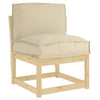 Vidaxl kussen beige 50 x 40 x 12 cm oxford stof