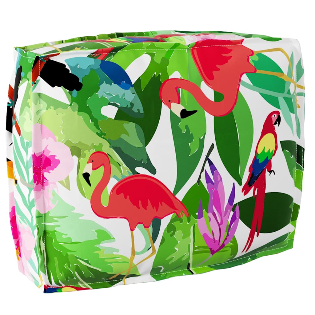 Vidaxx cojín flores multicolor 50 x 40 x 12 cm tela oxford
