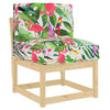 Vidaxx cojín flores multicolor 50 x 40 x 12 cm tela oxford