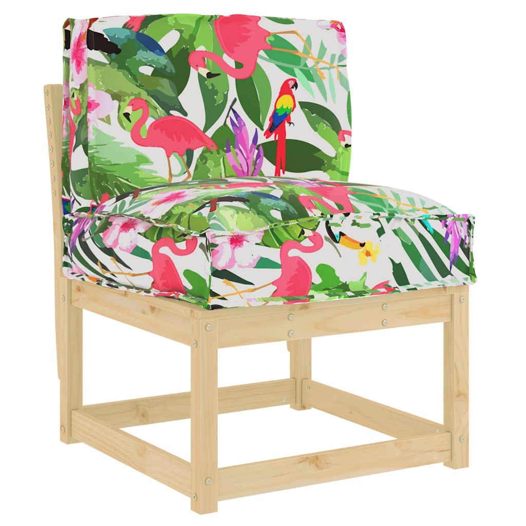 Vidaxx cojín flores multicolor 50 x 40 x 12 cm tela oxford