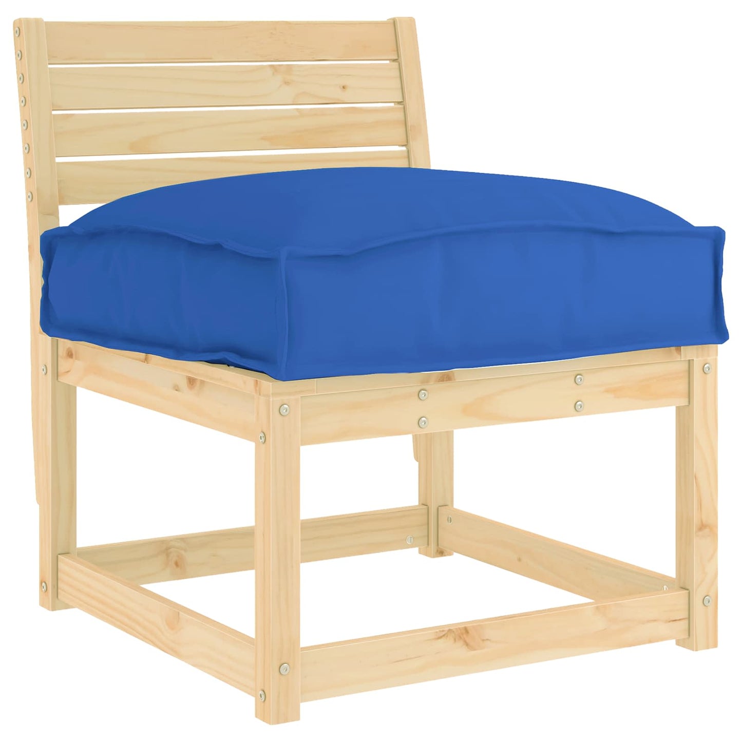 Cojín vidaxl azul royal 50 x 50 x 12 cm tela oxford