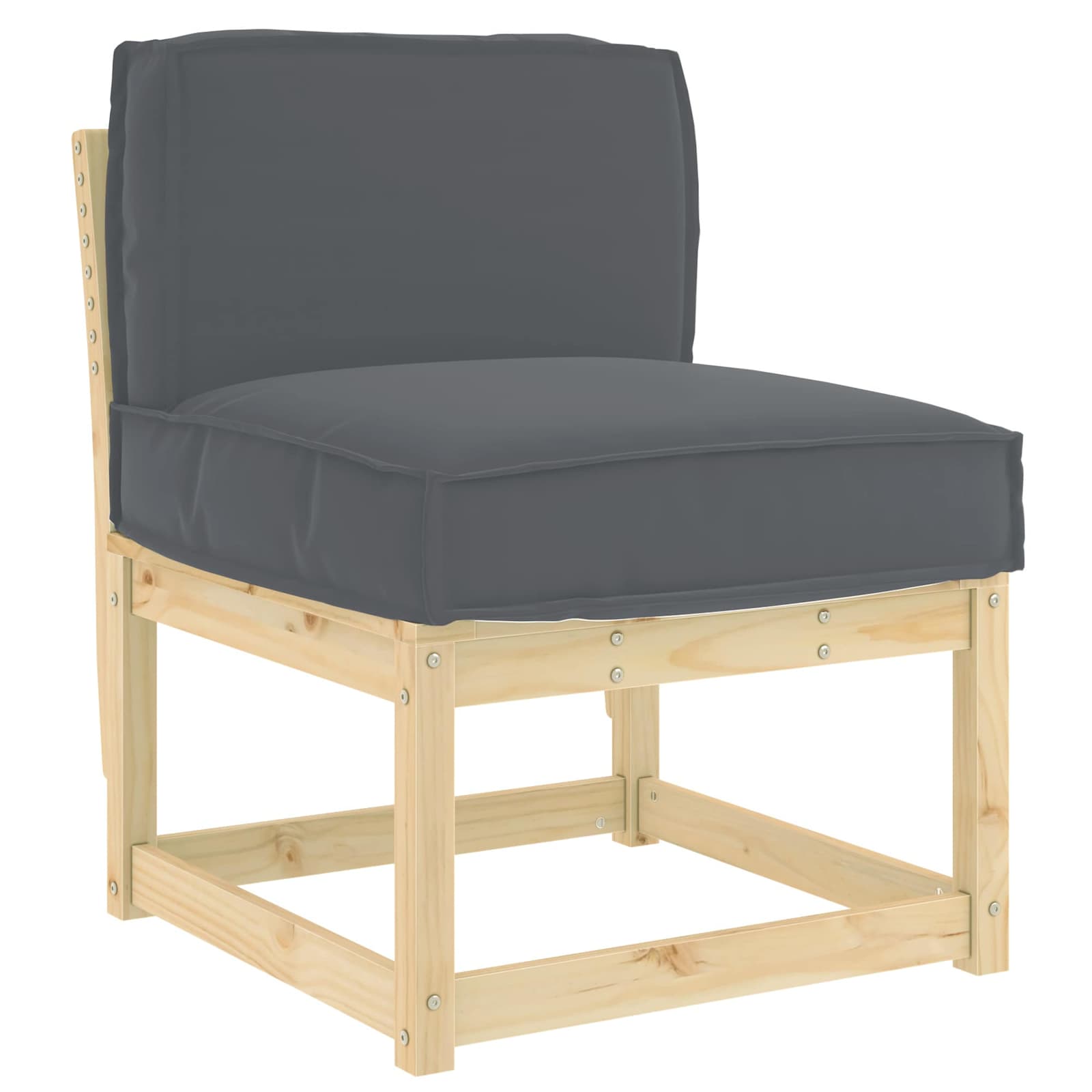 Cuscino Vidaxl antracite 60 x 40 x 12 cm tessuto oxford