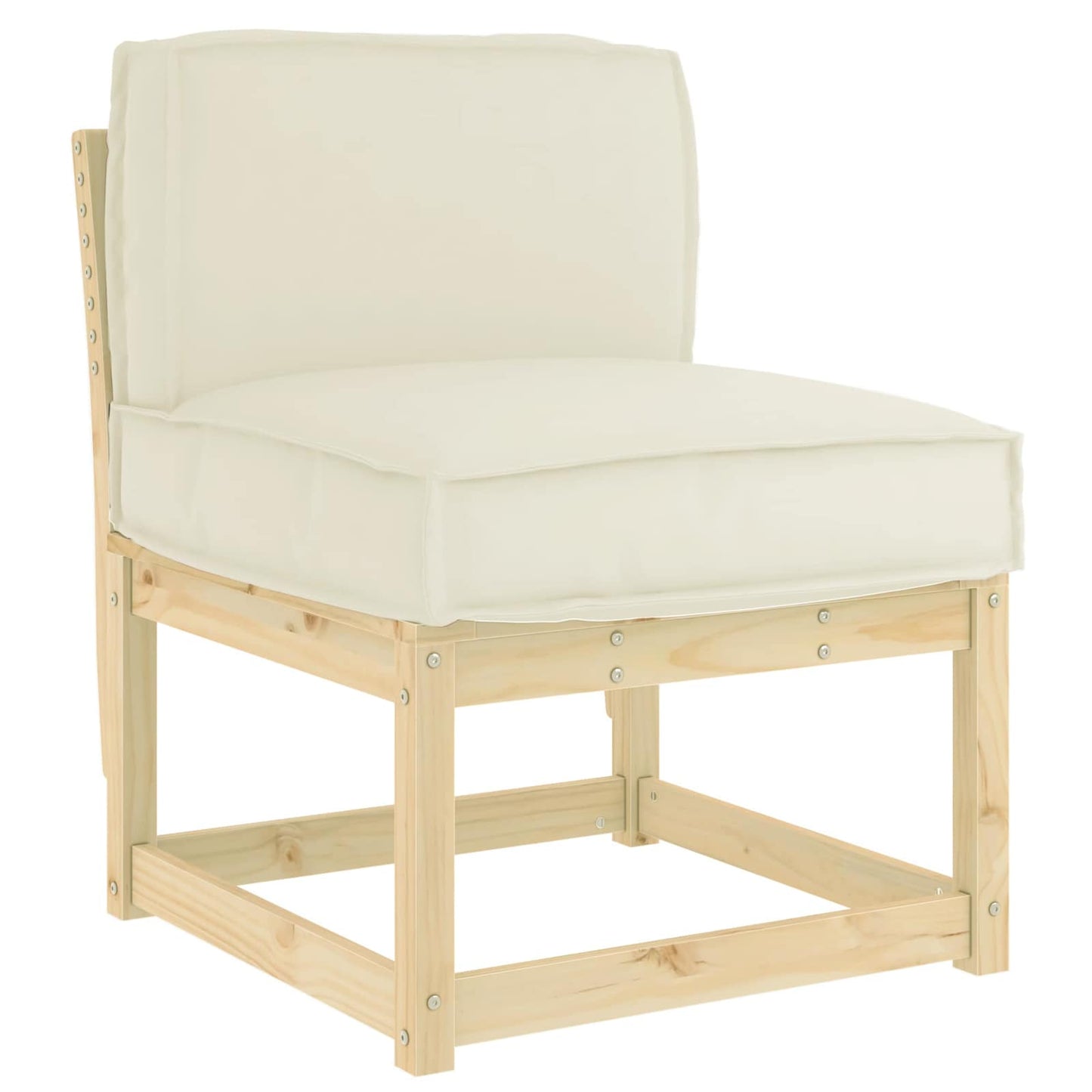 Cuscino VidaXL crema 60 x 40 x 12 cm in tessuto oxford