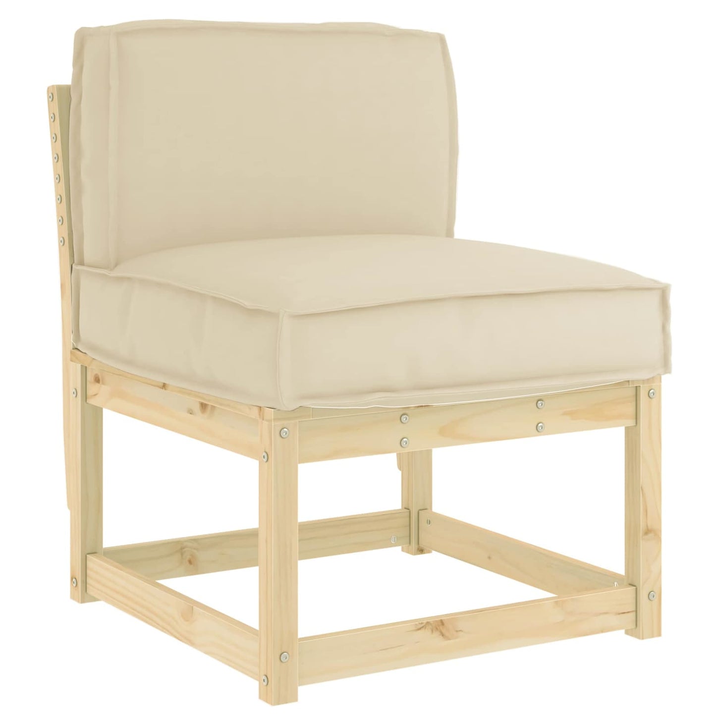 Cuscino Vidaxx beige 60 x 40 x 12 cm in tessuto oxford