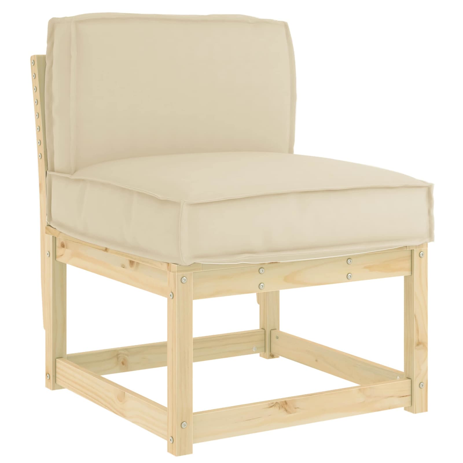 Cuscino Vidaxx beige 60 x 40 x 12 cm in tessuto oxford