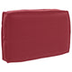 Vidaxxl cojín rojo vino 60 x 40 x 12 cm tela oxford