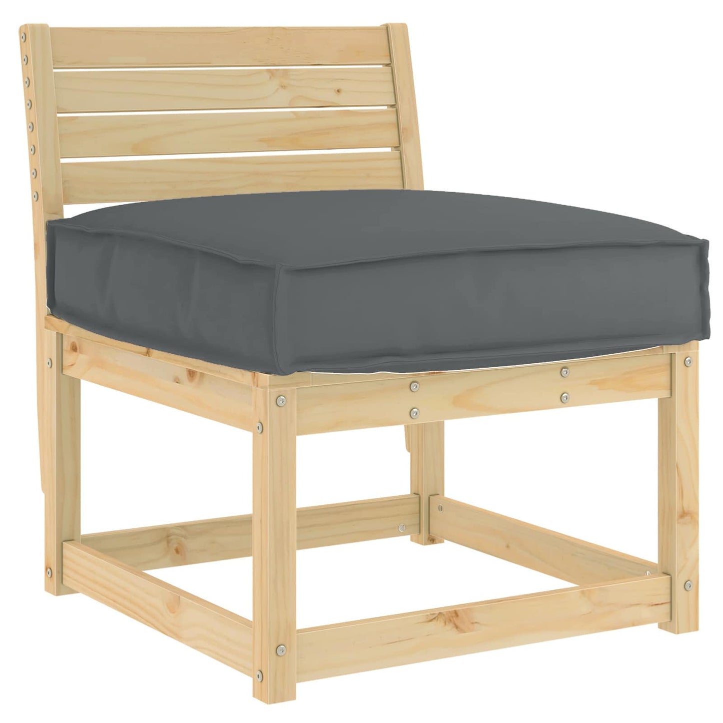 Cuscino Vidaxl antracite 60 x 60 x 12 cm tessuto oxford
