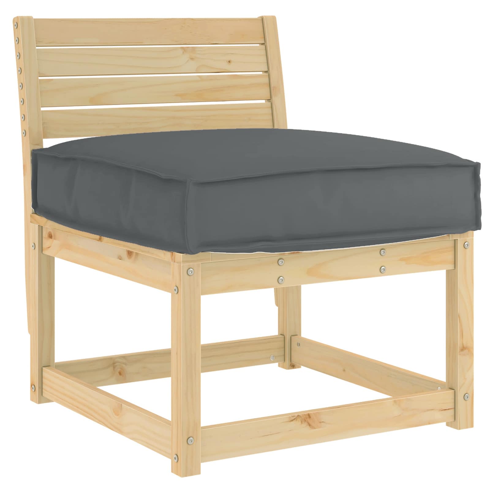 Cuscino Vidaxl antracite 60 x 60 x 12 cm tessuto oxford