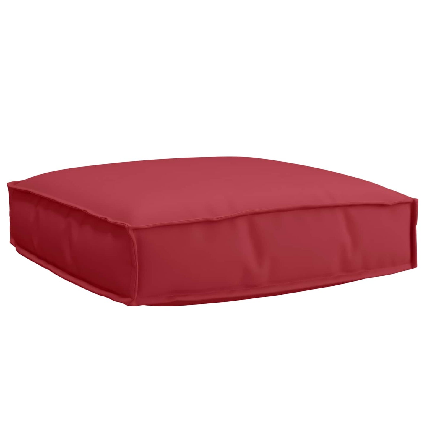 Vidaxxl cojín rojo vino 60 x 60 x 12 cm tela oxford