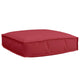 Vidaxxl cojín rojo vino 60 x 60 x 12 cm tela oxford