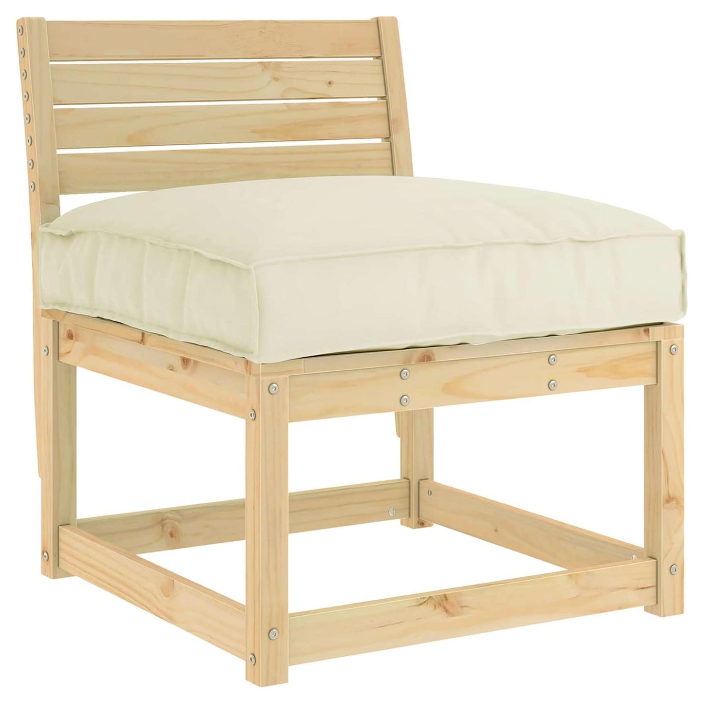 Vidaxl kussen crème 70 x 70 x 12 cm oxford stof
