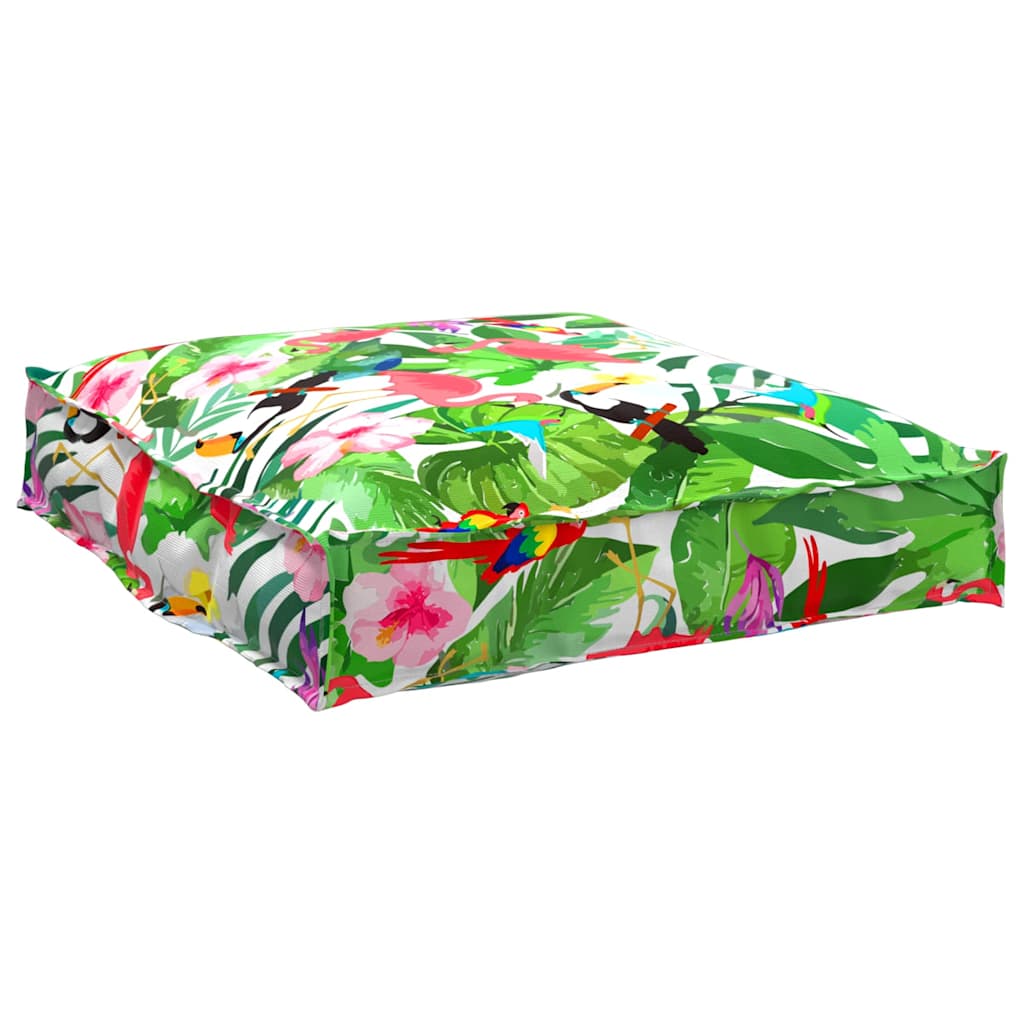 Vidaxl kussen bloemen multikleur 70 x 70 x 12 cm oxford stof