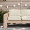 Cojín vidaxl crema 80 x 80 x 12 cm tela oxford