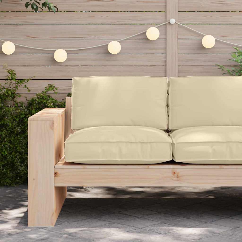 Vidaxl kussen beige 80 x 80 x 12 cm oxford stof