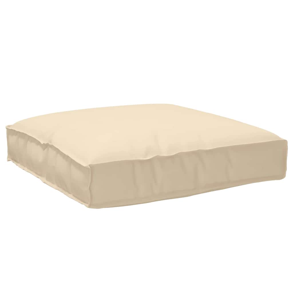 Vidaxl kussen beige 80 x 80 x 12 cm oxford stof